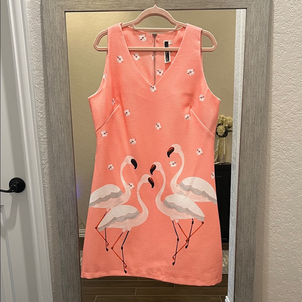 Julian Taylor Coral Textured Dress